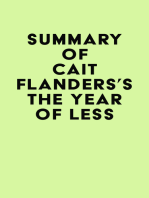 Summary of Cait Flanders's The Year of Less