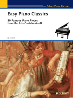 Easy Piano Classics: 30 Famous Pieces from Bach to Gretchaninoff