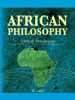 African Philosophy: Critical Dimensions