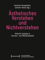 Ästhetisches Verstehen und Nichtverstehen: Aktuelle Zugänge in Literatur- und Mediendidaktik