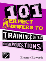 101 Perfect Answers to Training Contract Interview Questions