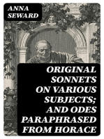 Original sonnets on various subjects; and odes paraphrased from Horace