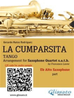 Alto Saxophone part "La Cumparsita" tango for Sax Quartet