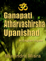 Ganapati Atharvashirsha Upanishad: In English rhyme