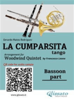 Bassoon part "La Cumparsita" tango for Woodwind Quintet