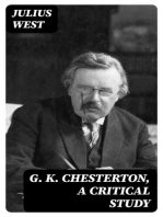 G. K. Chesterton, A Critical Study