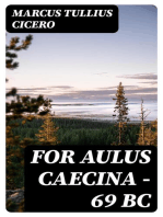 For Aulus Caecina — 69 BC