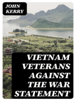 Vietnam Veterans Against the War Statement
