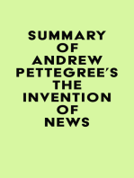 Summary of Andrew Pettegree's The Invention of News