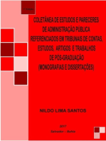 Coletânea De Estudos E Pareceres De Administração Pública Referenciados Em Tribunais De Contas, Estudos, Artigos E Trabalhos De Pós-graduação (monografias E Dissertações)