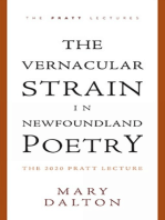 The Vernacular Strain in Newfoundland Poetry