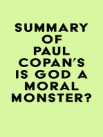 Summary of Paul Copan's Is God a Moral Monster?