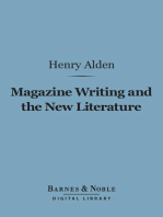 Magazine Writing and the New Literature (Barnes & Noble Digital Library)