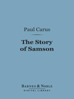 The Story of Samson (Barnes & Noble Digital Library): And Its Place in the Religious Development of Mankind
