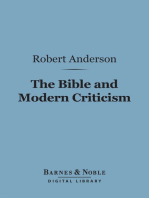 The Bible and Modern Criticism (Barnes & Noble Digital Library)