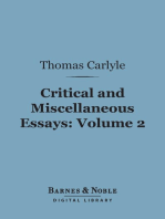 Critical and Miscellaneous Essays, Volume 2 (Barnes & Noble Digital Library)