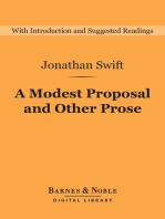 A Modest Proposal and Other Prose (Barnes & Noble Digital Library)