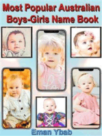 Most Popular Australian Boys-Girls Name Book