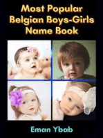 Most Popular Belgian Boys-Girls Name Book