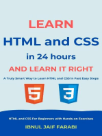Learn HTML and CSS In 24 Hours and Learn It Right | HTML and CSS For Beginners with Hands-on Exercises