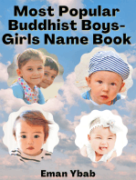 Most Popular Buddhist Boys-Girls Name Book