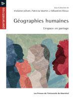 Géographies humaines: L'espace en partage
