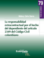 La responsabilidad extracontractual por el hecho del dependiente del artículo 2349 del Código Civil colombiano