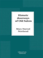 Historic doorways of Old Salem - Illustrated Edition 1926