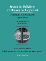 Spuren des Religösen im Denken der Gegenwart: Otterfinger Gesprächskreis 1997-2001