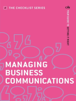 Managing Business Communications: Your Guide to Getting it Right