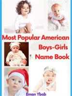 Most Popular American Boys-Girls Name Book