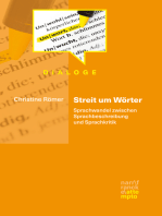 Streit um Wörter: Sprachwandel zwischen Sprachbeschreibung und Sprachkritik