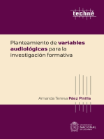 Planteamiento de variables audiológicas para la investigación formativa