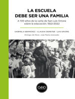 La escuela debe ser una familia: A 100 años de la carta de San Luis Orione sobre la educación: 1922-2022