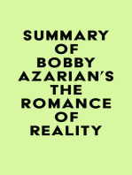 Summary of Bobby Azarian's The Romance of Reality
