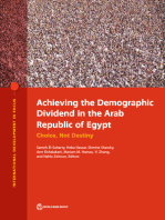 Achieving the Demographic Dividend in the Arab Republic of Egypt