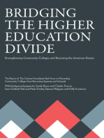 Bridging the Higher Education Divide: Strengthening Community Colleges and Restoring the American Dream