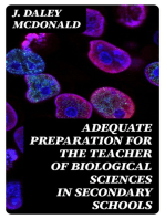 Adequate Preparation for the Teacher of Biological Sciences in Secondary Schools