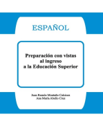 Español: Preparación con vistas al ingreso a la Educación Superior