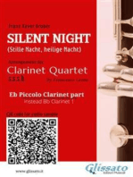 Piccolo Clarinet part (opt.) "Silent Night" for Clarinet Quartet