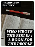 Who Wrote the Bible? : a Book for the People