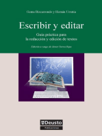 Escribir y editar: Guía práctica para la redacción y la edición de textos