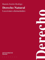 Derecho natural: Lecciones elementales