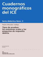 Tipos de pruebas: los exámenes orales y las preguntas de respuesta abierta