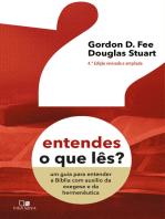 Entendes o que lês?: um guia para entender a Bíblia com auxílio da exegese e da hermenêutica