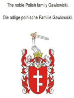 The noble Polish family Gawlowicki. Die adlige polnische Familie Gawlowicki.