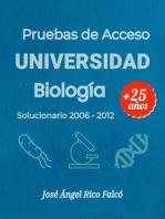 Acceso a Universidad para Mayores de 25 años. Biología.: Solucionario Pruebas 2006-2012