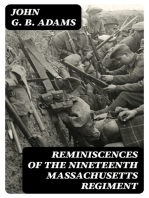 Reminiscences of the Nineteenth Massachusetts Regiment