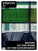 Report on the Work of the Government