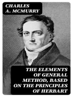 The Elements of General Method, Based on the Principles of Herbart